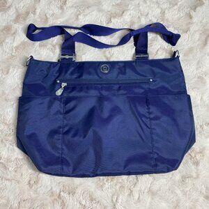 NWT Baggallini Bag Austin Tote Travel Navy 17"x12" RFID Protected